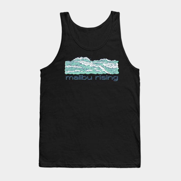 Malibu Rising Taylor Reid Book Novel Illustration Tank Top by heyvisuals